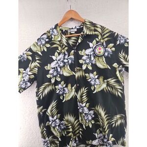 Vintage Aloha Republic Shirt Mens XL  Hawaiian Islands Unique Patch 100% Cotton